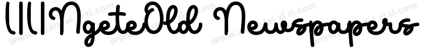 LILINgeteOld Newspapers Sung字体转换